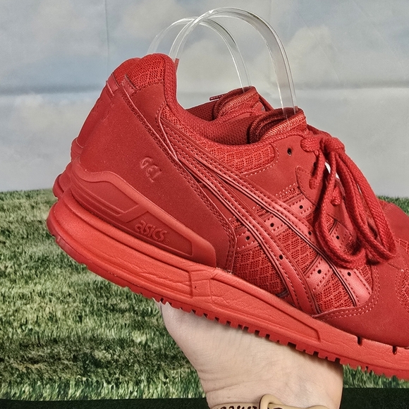 ASICS | Gel Lyte Classic Red On Red Mens Sneakers -Size 8 - Picture 11 of 16